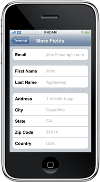 iPhone Screenshot More Fields iPhone Screenshot More Fields