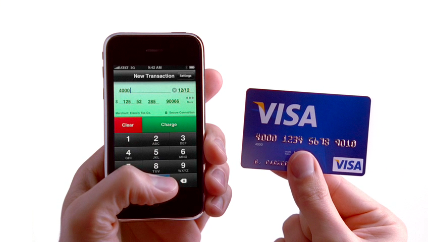 Credit Card Terminal iPhone ad